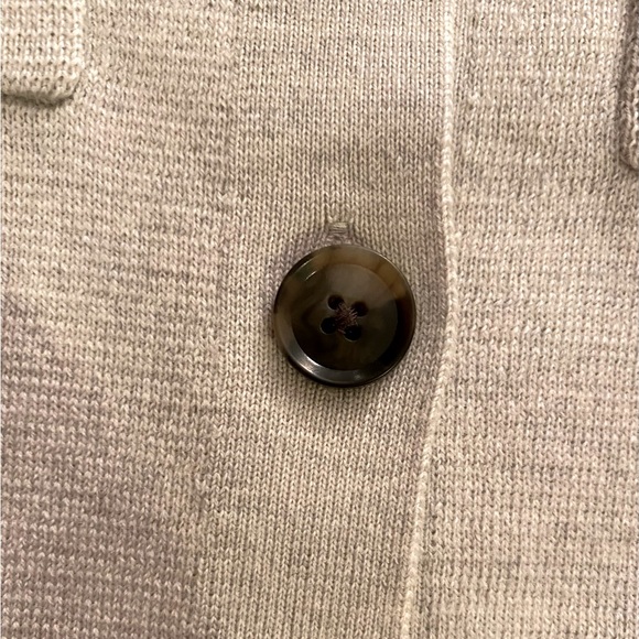 Shirt-Jacket “Shacket”, Sz L, light gray, smooth knit, Banana Republic - Picture 10 of 13